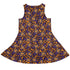 Groovy Lava Lamps Dark Sleeveless Dress back