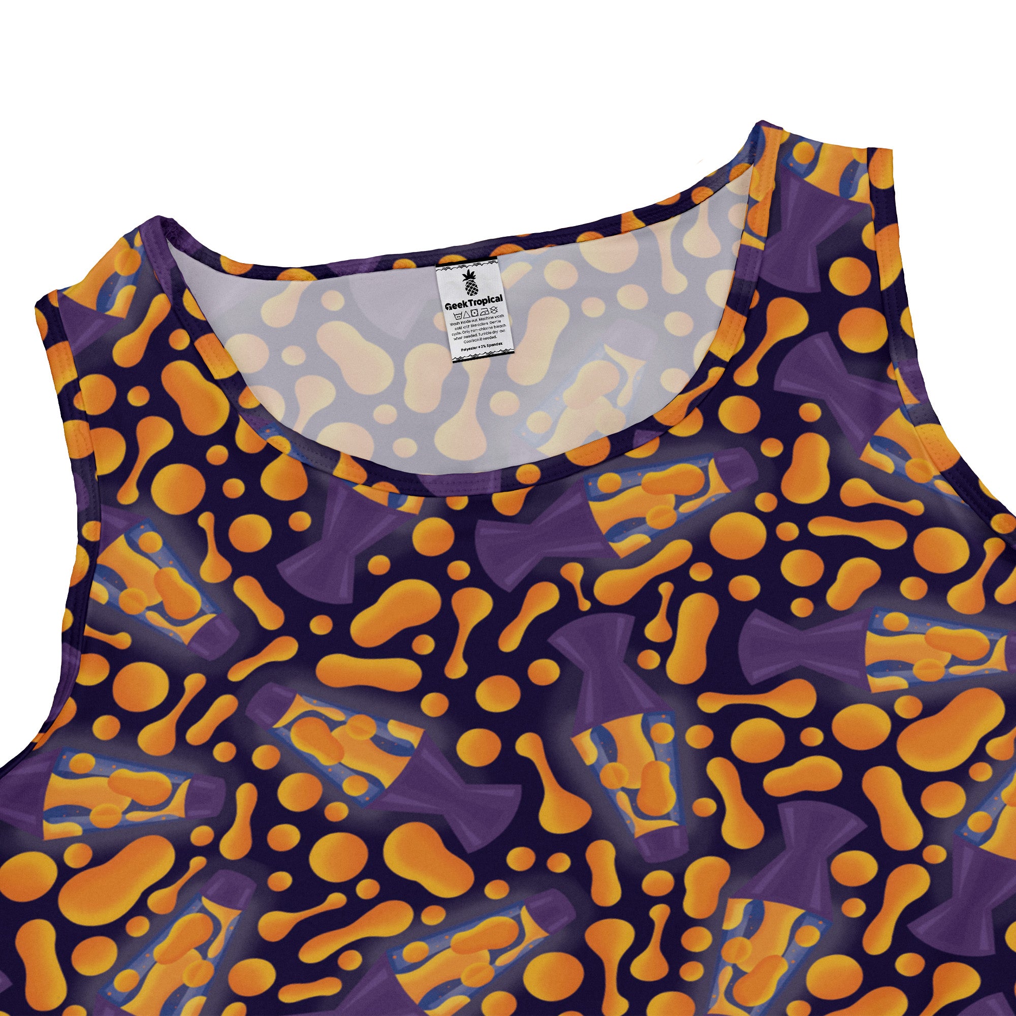 Groovy Lava Lamps Dark Sleeveless Dress 2