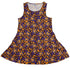 Groovy Lava Lamps Dark Sleeveless Dress front
