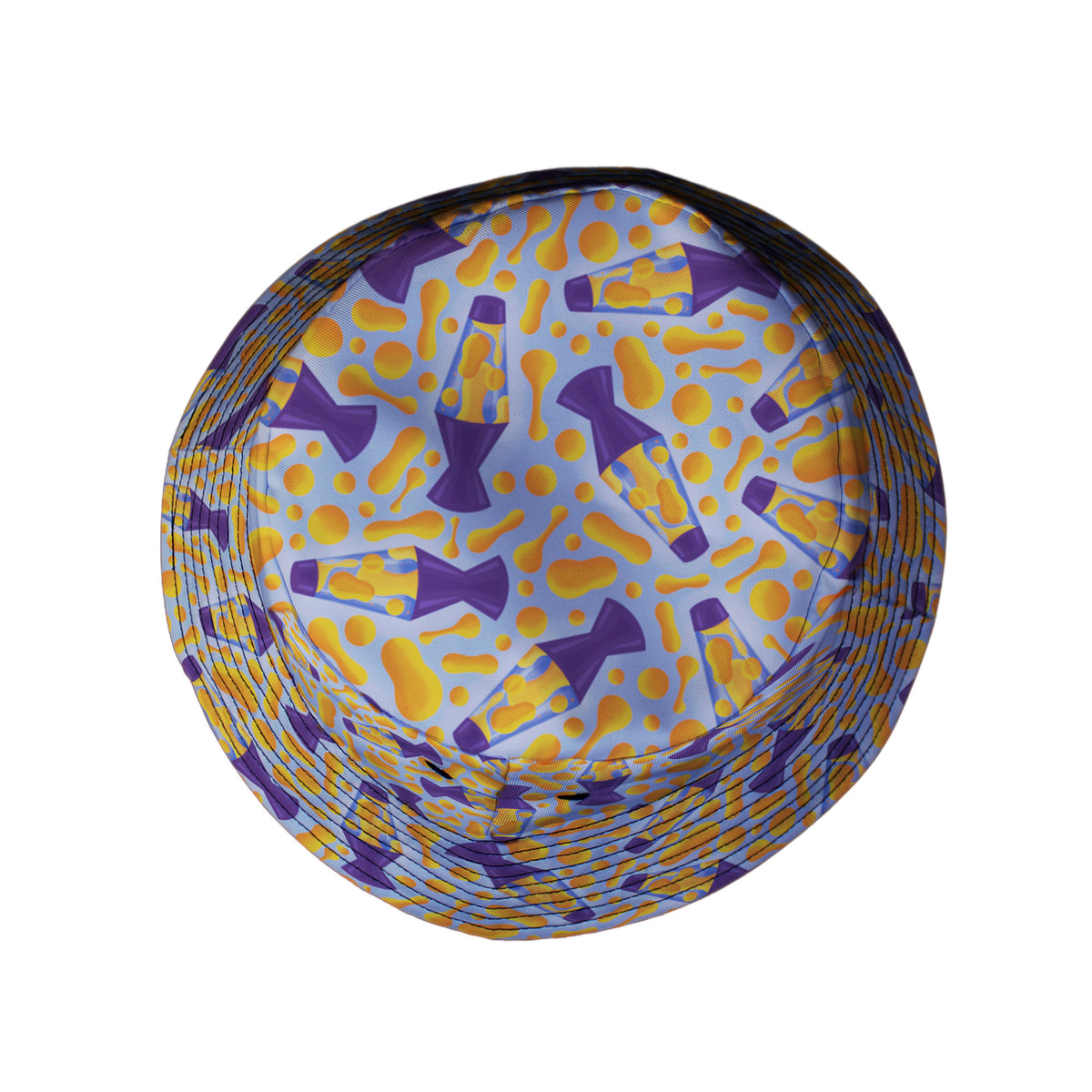 Groovy Lava Lamps Light Bucket Hat Top View