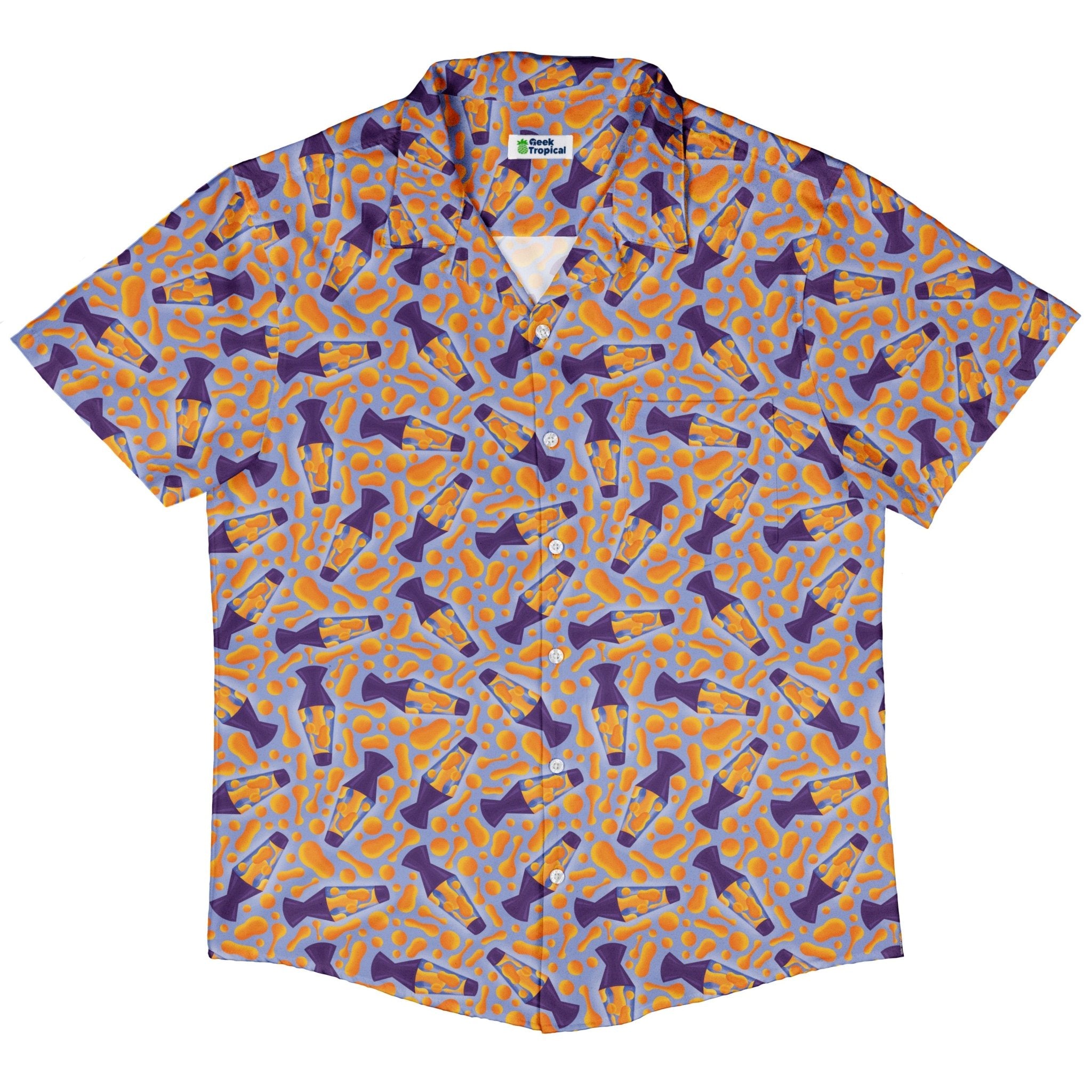 Groovy Lava Lamps Light Button Up Shirt 5