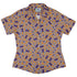 Groovy Lava Lamps Light Curvy Button Up Shirt Old Curvy Button Up Shirt womens front