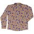 Groovy Lava Lamps Light Long Sleeve Button Up Shirt front