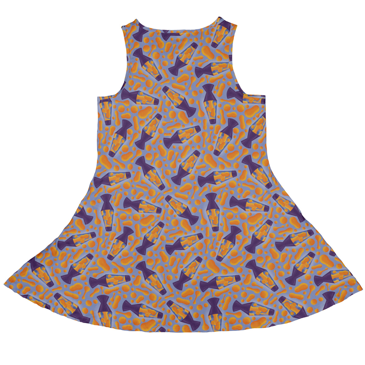 Groovy Lava Lamps Light Sleeveless Dress back