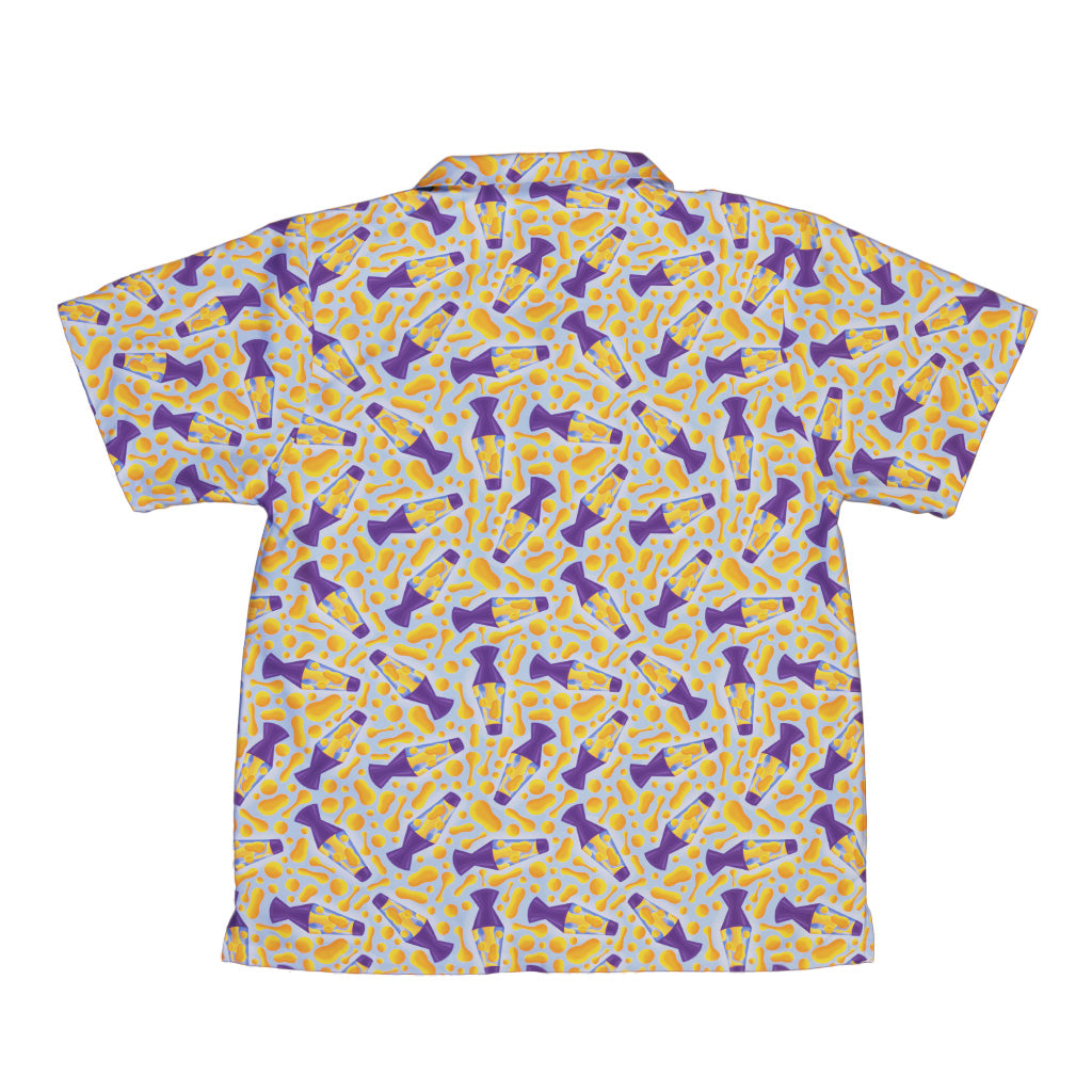 Groovy Lava Lamps Light Youth Hawaiian Shirt Back