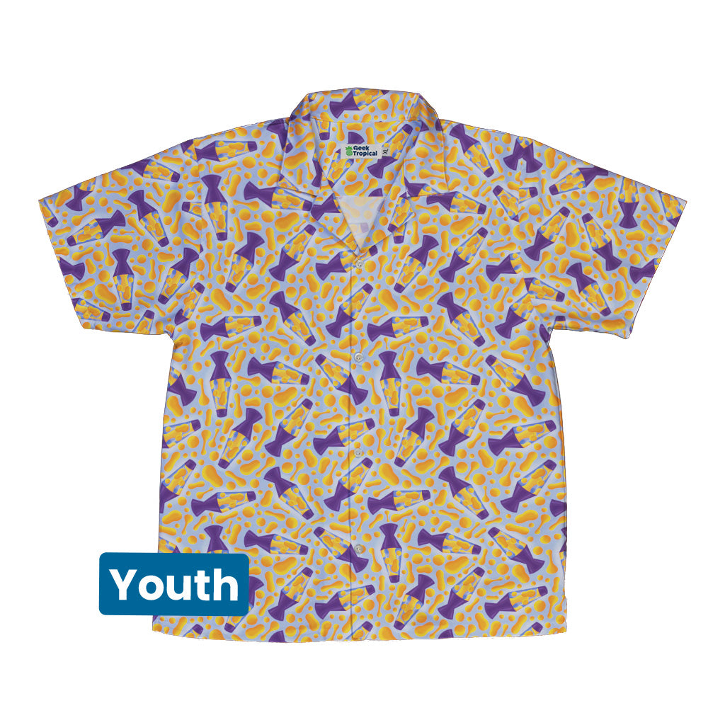 Groovy Lava Lamps Light Youth Hawaiian Shirt Front