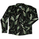 Growing Leaves Metallic Specs Long Sleeve Button Up Shirt Geek Nerd adult sizing Botany Print FLOW DESC WRITING