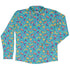 Gum Drop Dinos Long Sleeve Button Up Shirt Geek Nerd 0925 adult sizing All Adult Button Up Shirts
