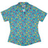Gum Drop Dinos Curvy Button Up Shirt Geek Nerd 0925 All Adult Button Up Shirts Animal Patterns