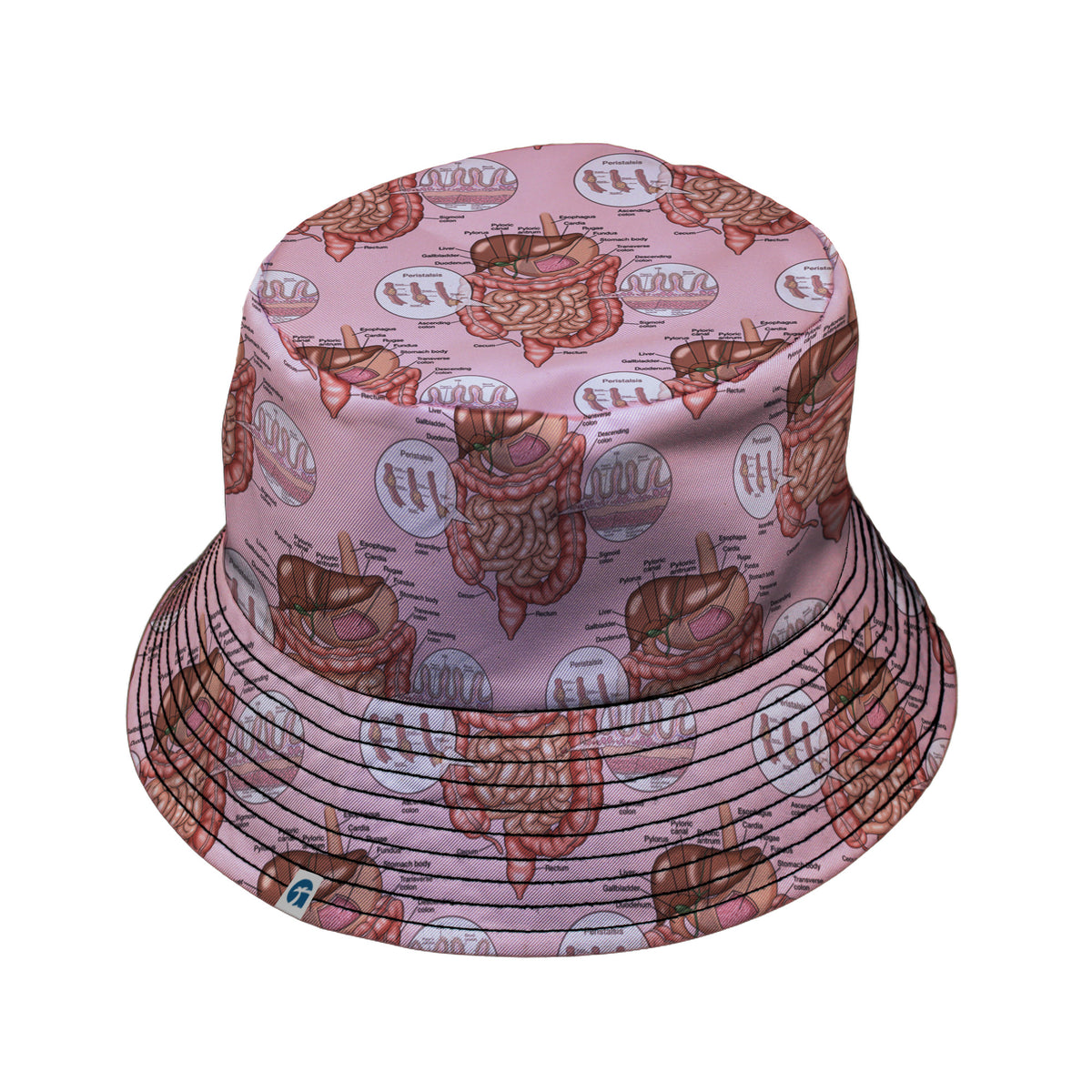 Gut Instincts Flesh Bucket Hat Black Stitching