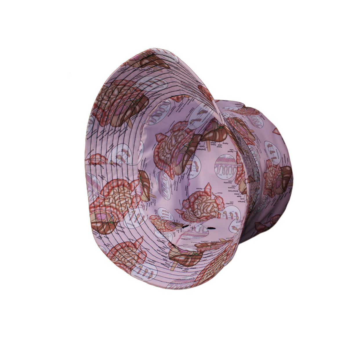 Gut Instincts Flesh Bucket Hat Side View