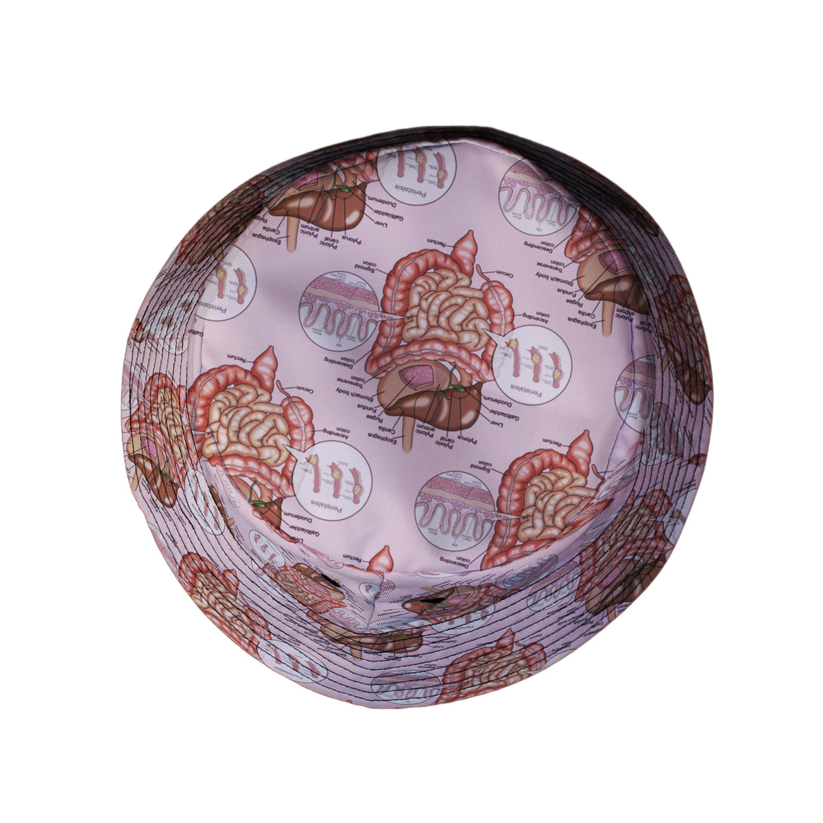 Gut Instincts Flesh Bucket Hat Top View