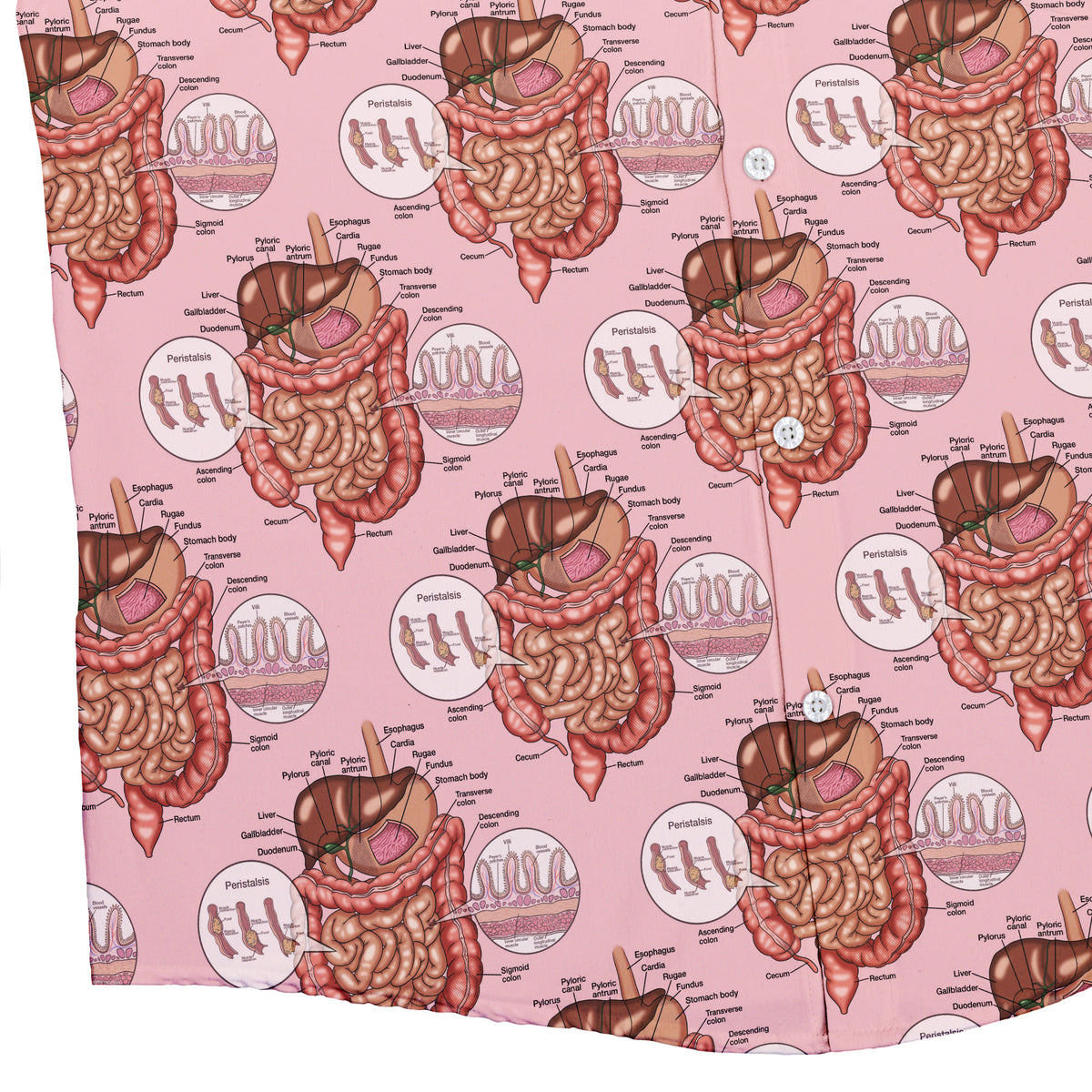 Gut Instincts Flesh Button Up Shirt Bottom Corner