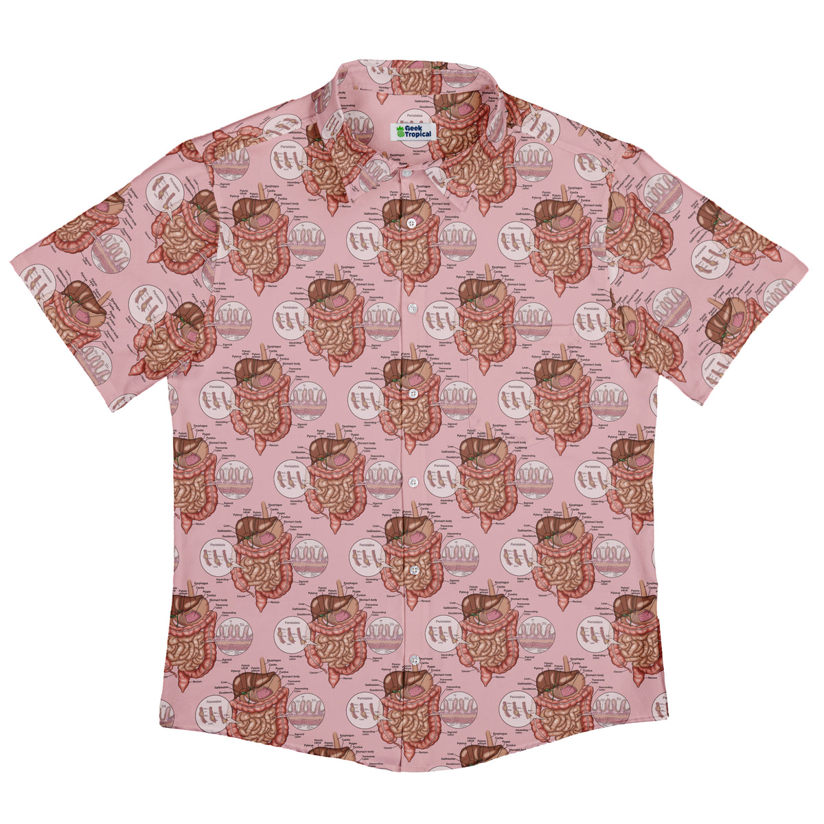 Gut Instincts Flesh Button Up Shirt Flat Front