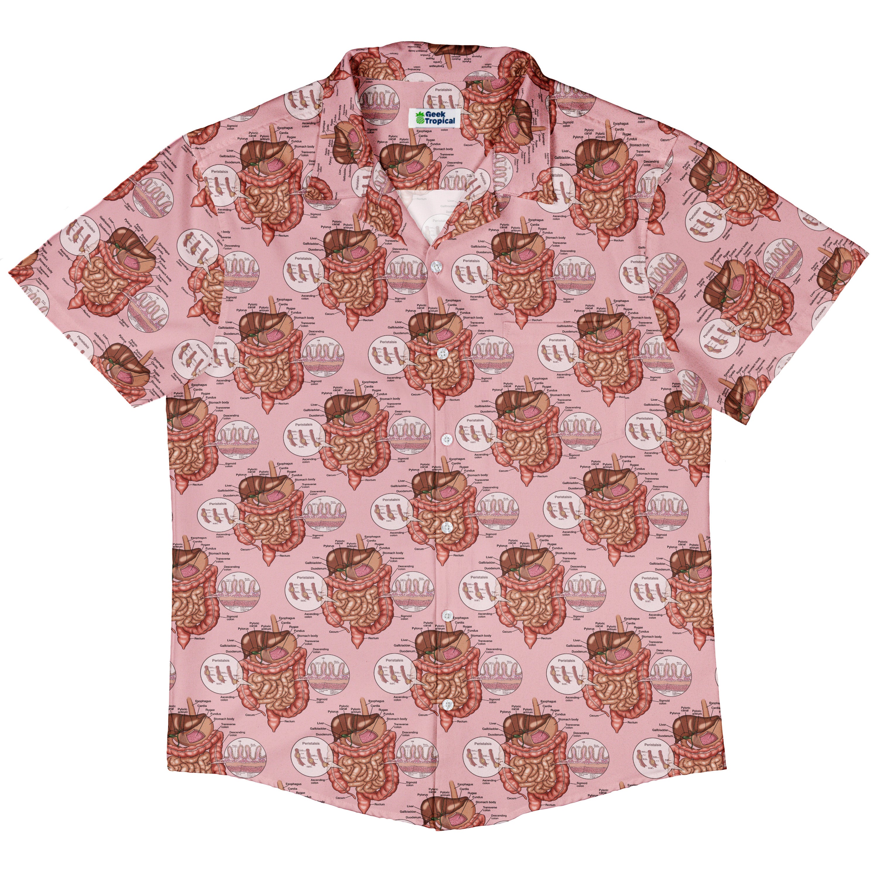 Gut Instincts Flesh Button Up Shirt Hawaiian Front
