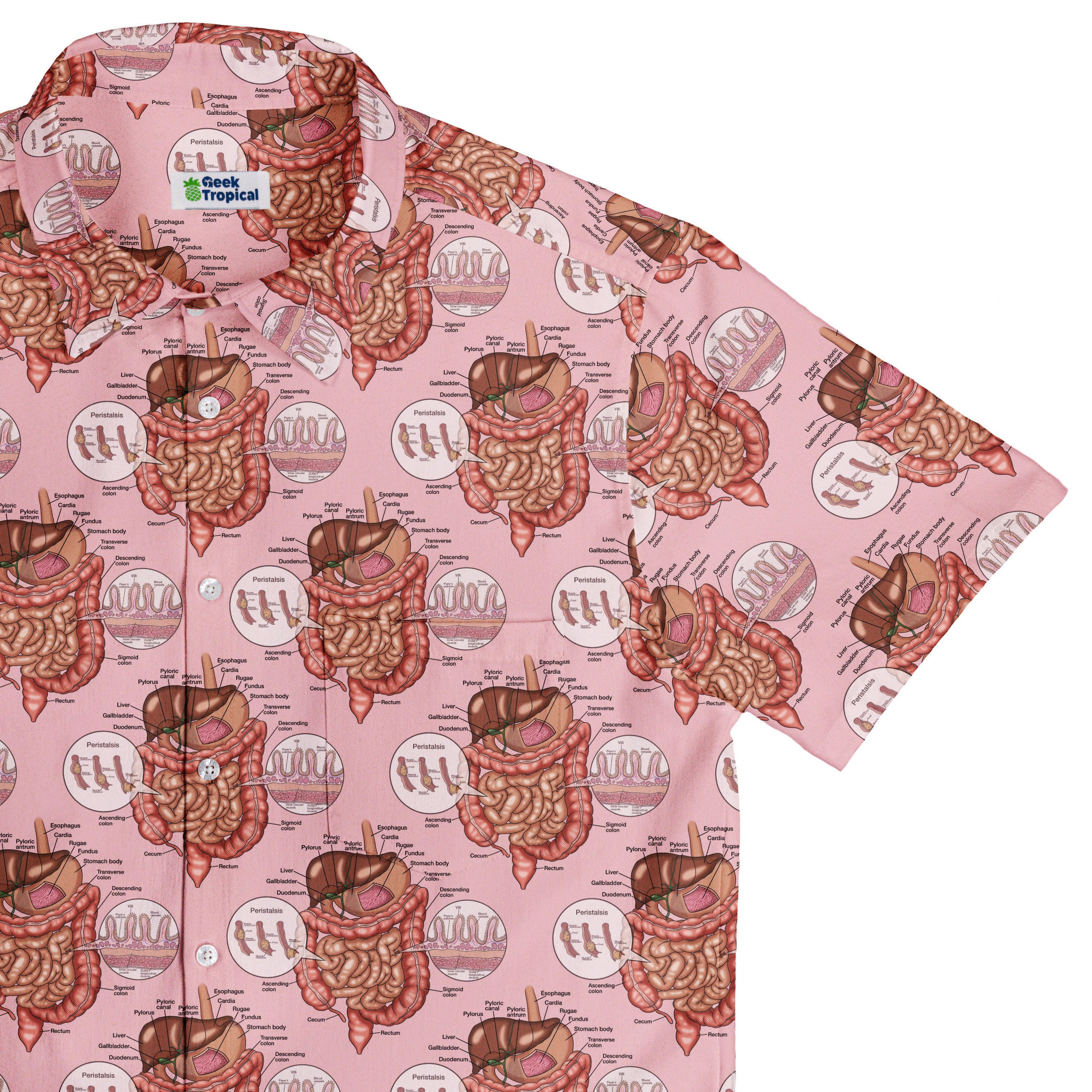 Gut Instincts Flesh Button Up Shirt Top Corner
