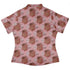Gut Instincts Flesh Curvy Button Up Shirt womens back
