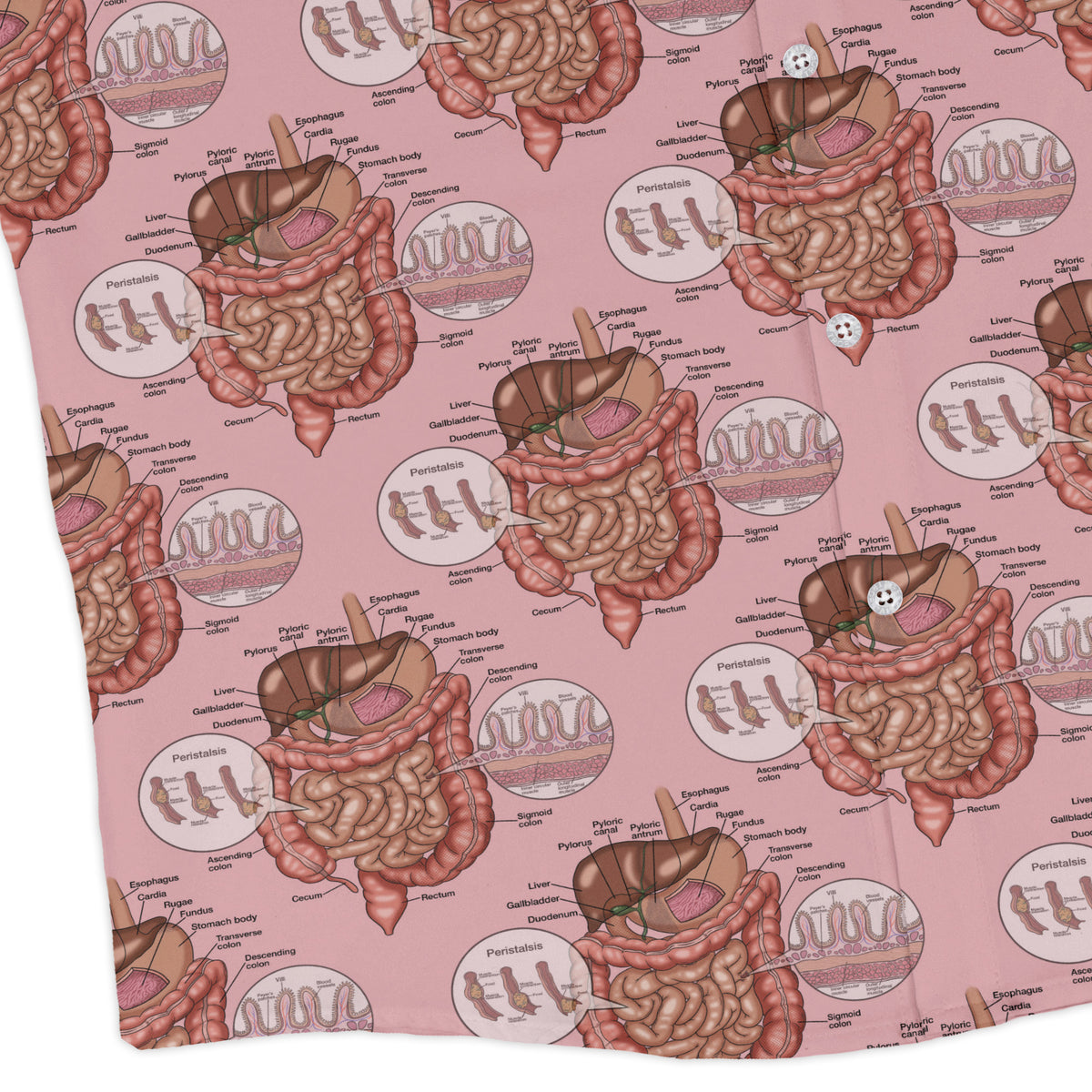 Gut Instincts Flesh Long Sleeve Button Up Shirt corner