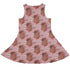 Gut Instincts Flesh Sleeveless Dress back