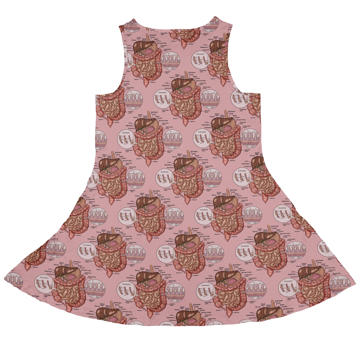 Gut Instincts Flesh Sleeveless Dress back