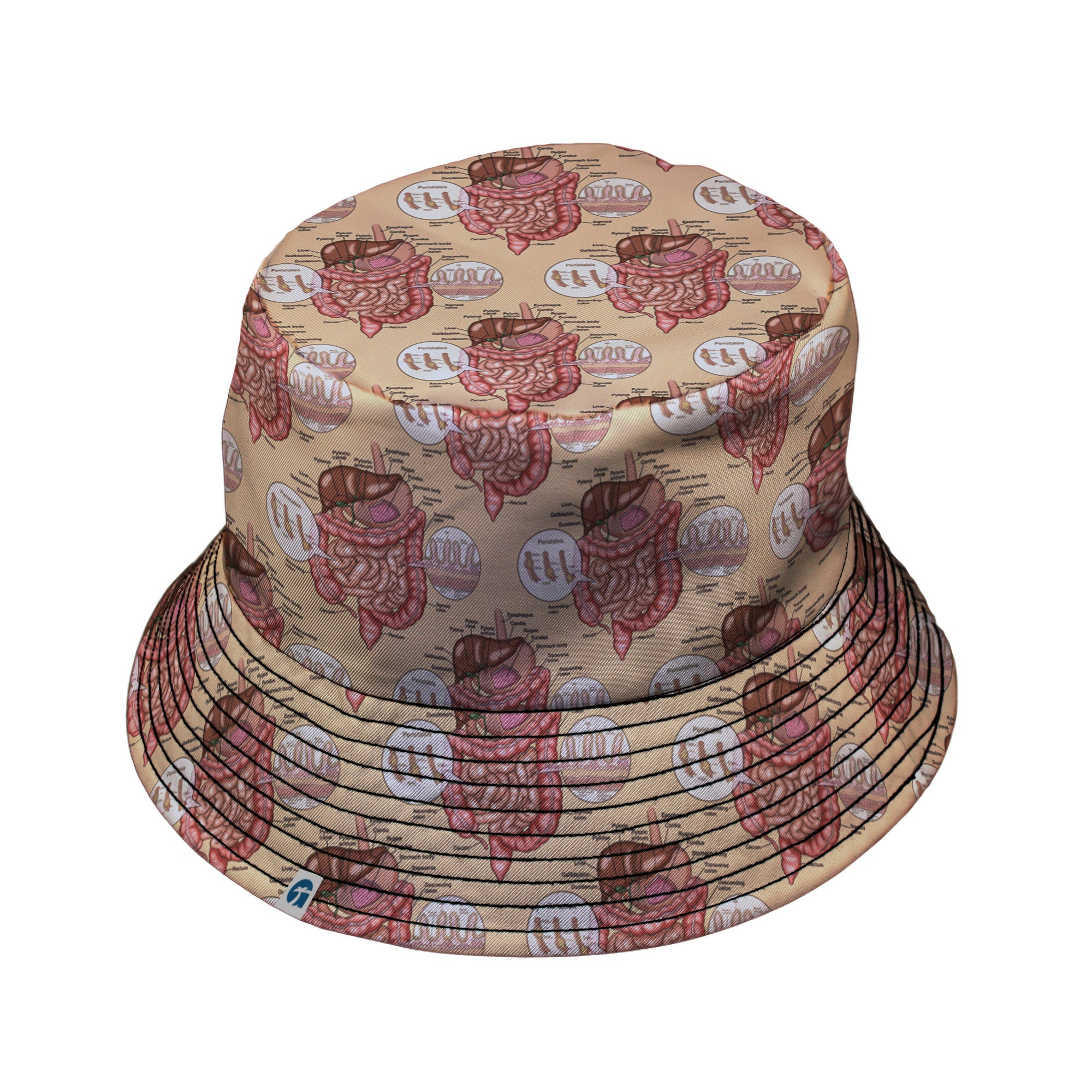 Gut Instincts Skin Bucket Hat Black Stitching