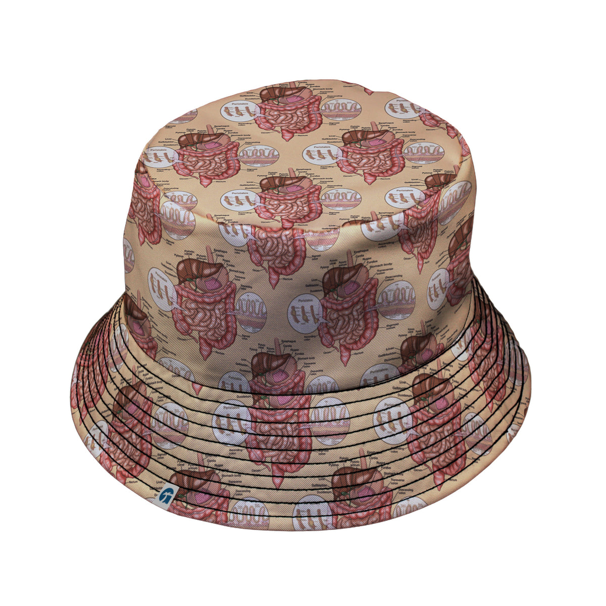 Gut Instincts Skin Bucket Hat Black Stitching