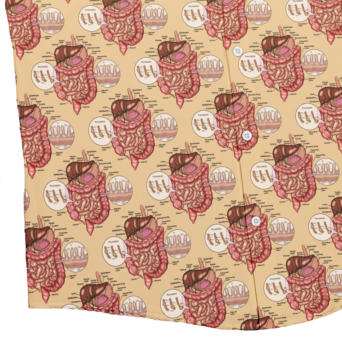 Gut Instincts Skin Button Up Shirt Bottom Corner