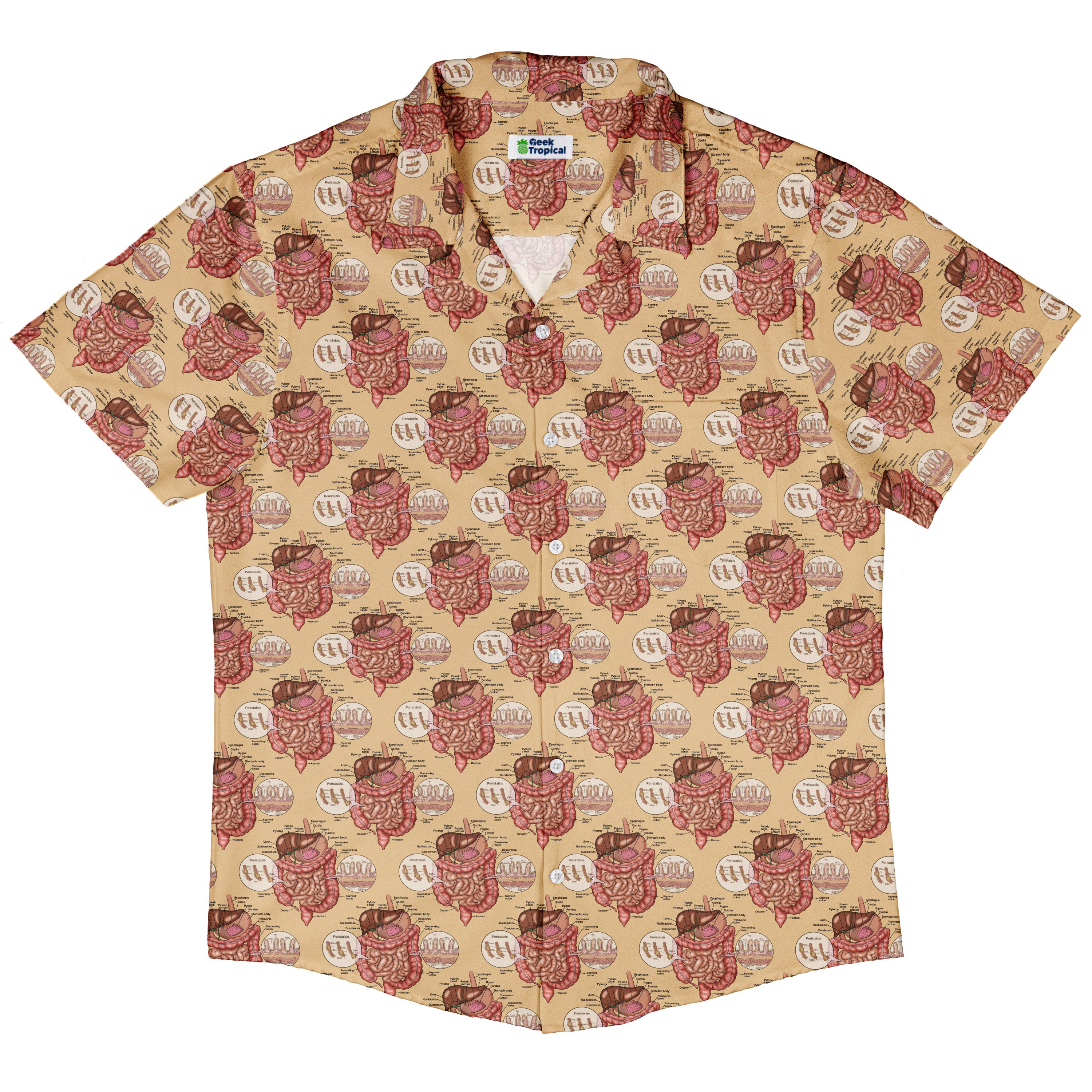 Gut Instincts Skin Button Up Shirt Hawaiian Front