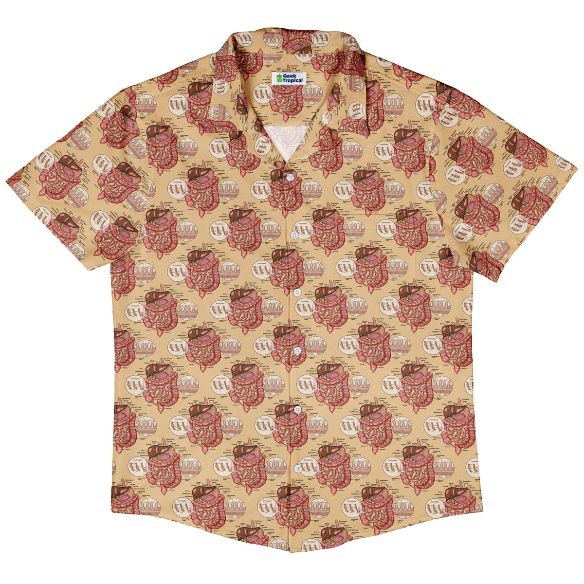 Gut Instincts Skin Button Up Shirt Hawaiian Front