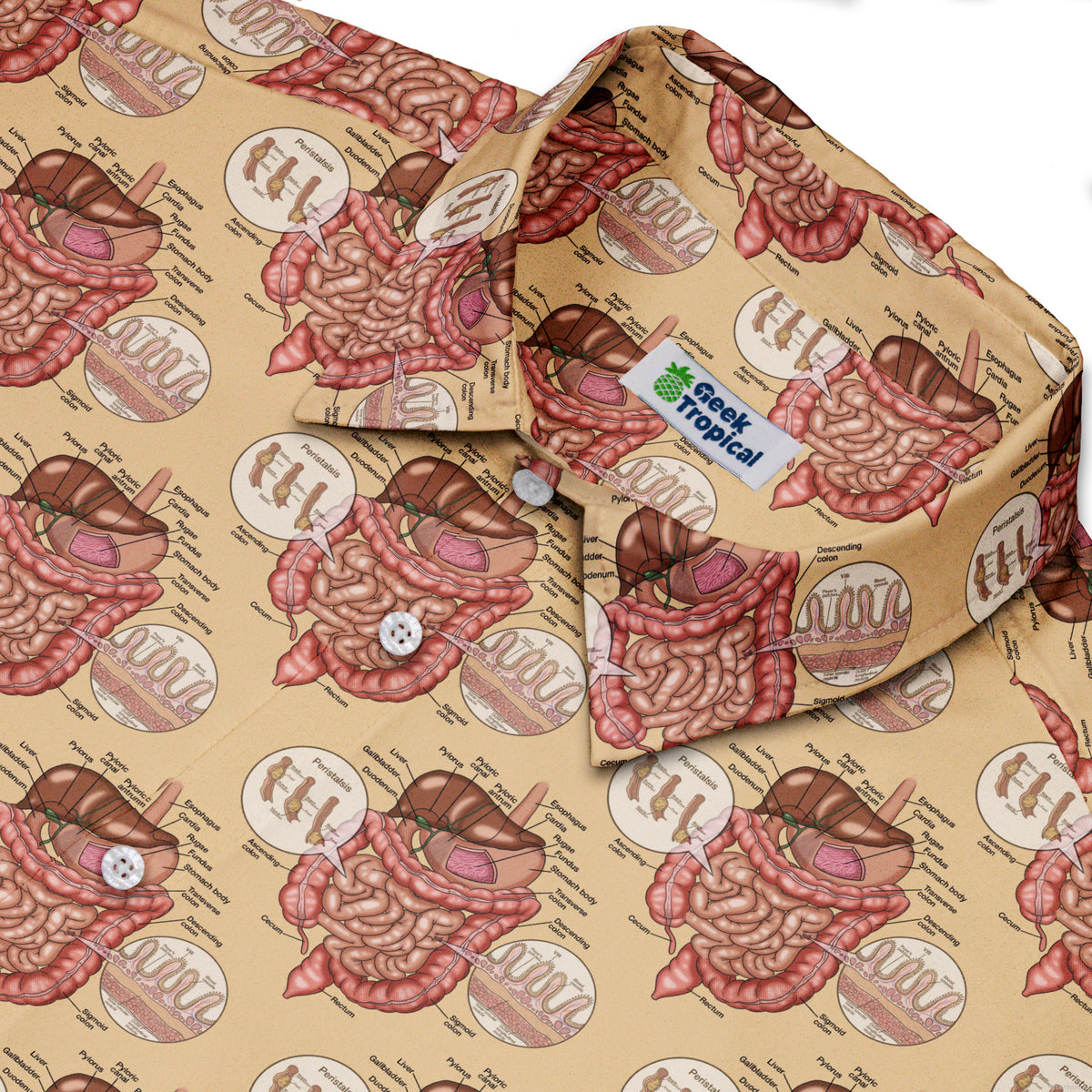 Gut Instincts Skin Button Up Shirt Neck