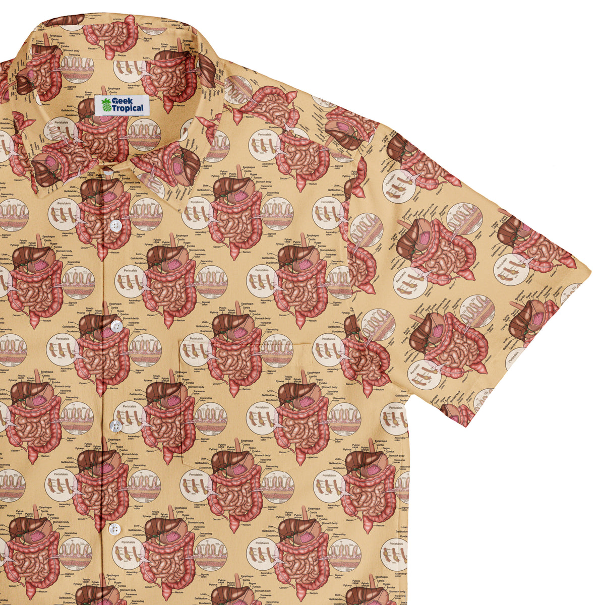Gut Instincts Skin Button Up Shirt Top Corner