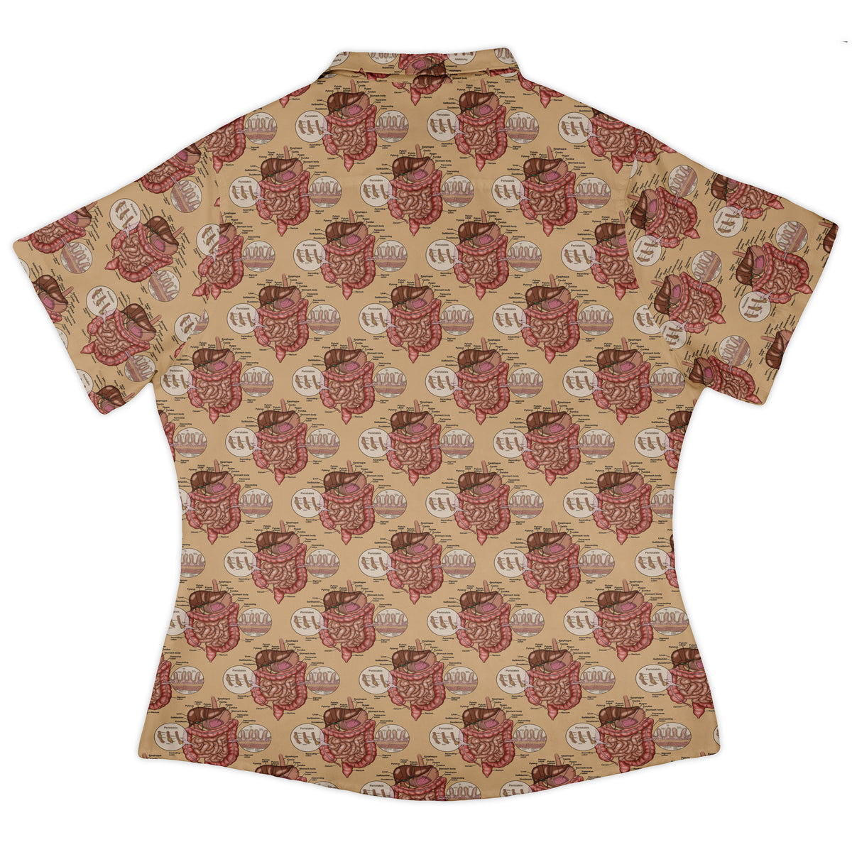 Gut Instincts Skin Curvy Button Up Shirt womens back