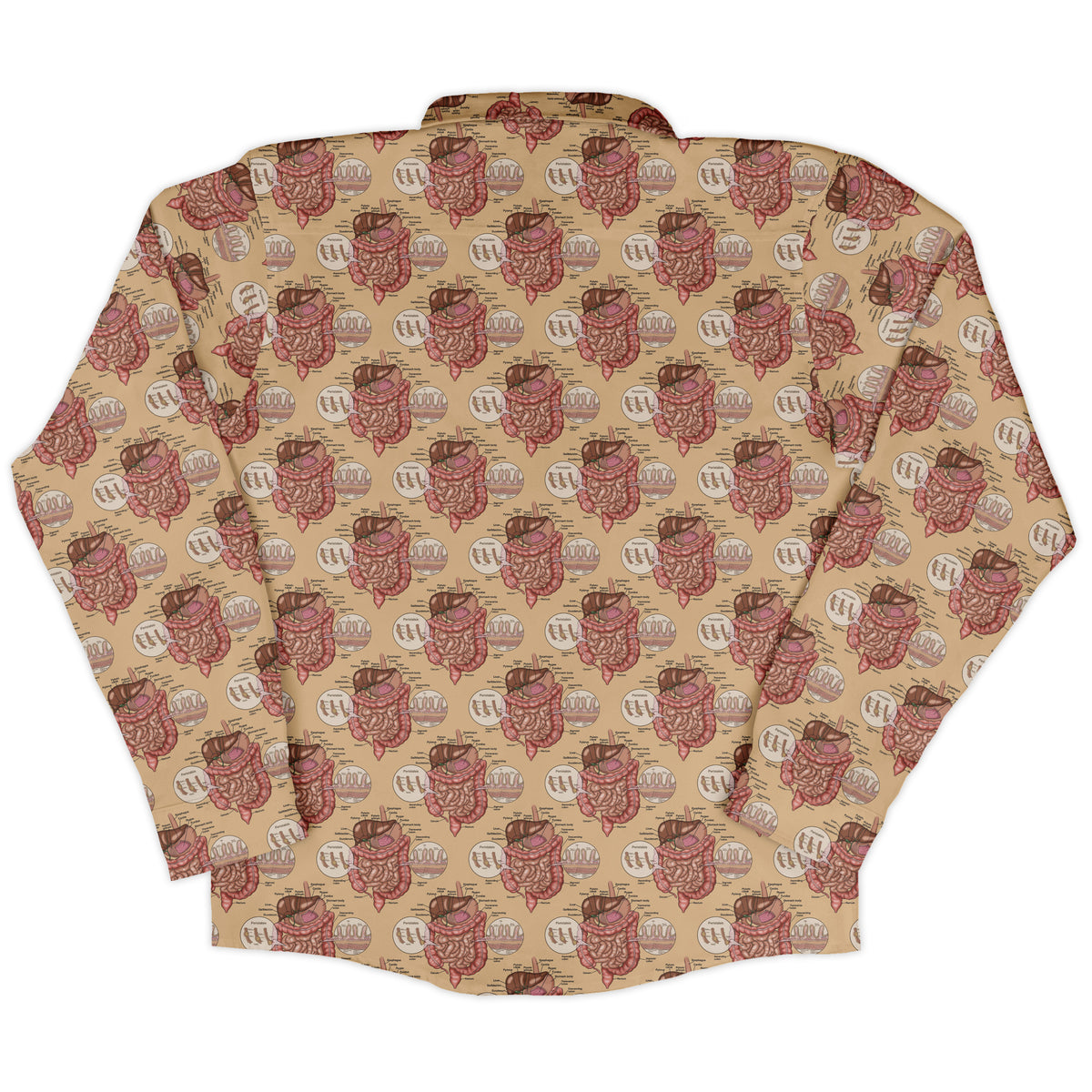 Gut Instincts Skin Long Sleeve Button Up Shirt back