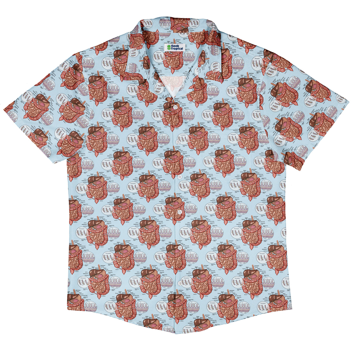 Gut Instincts Vein Button Up Shirt Hawaiian Front