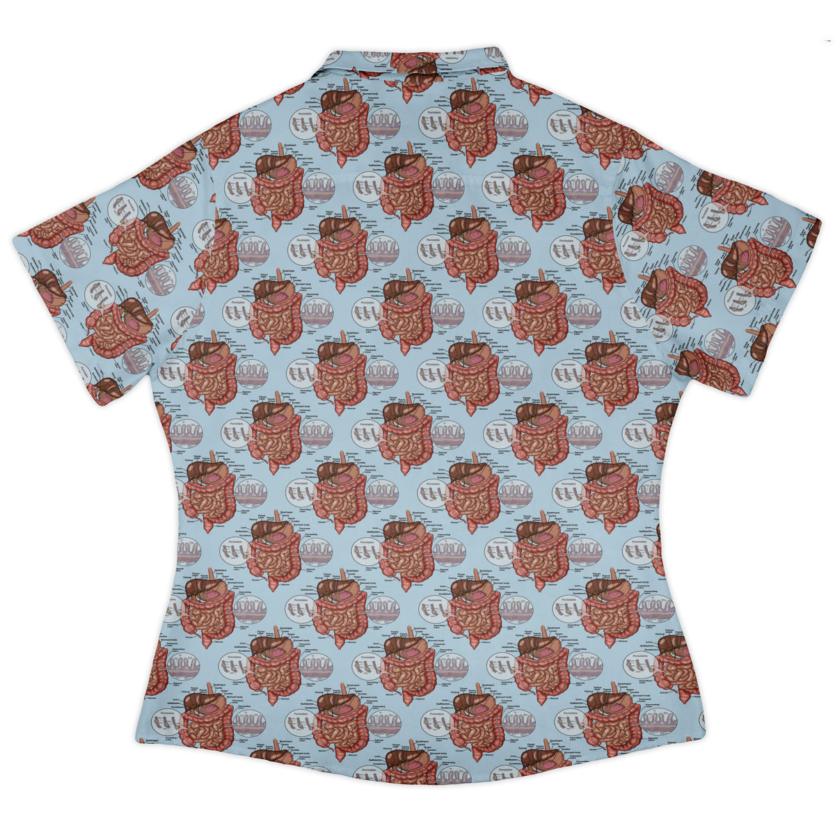 Gut Instincts Vein Curvy Button Up Shirt womens back