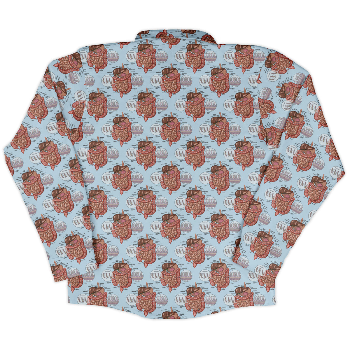 Gut Instincts Vein Long Sleeve Button Up Shirt back