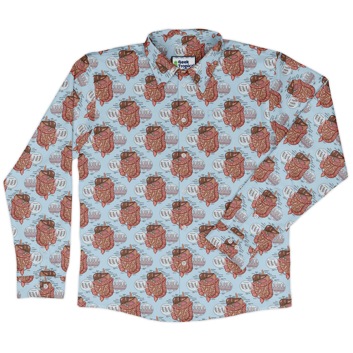 Gut Instincts Vein Long Sleeve Button Up Shirt front