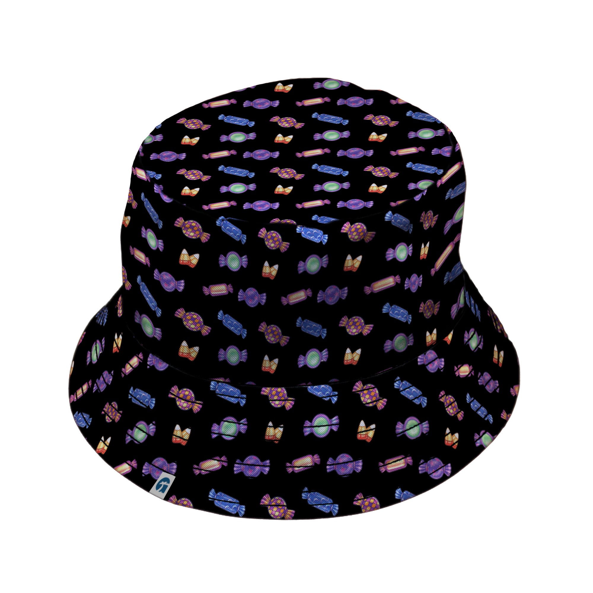 Halloween Candies Bucket Hat Black Stitching