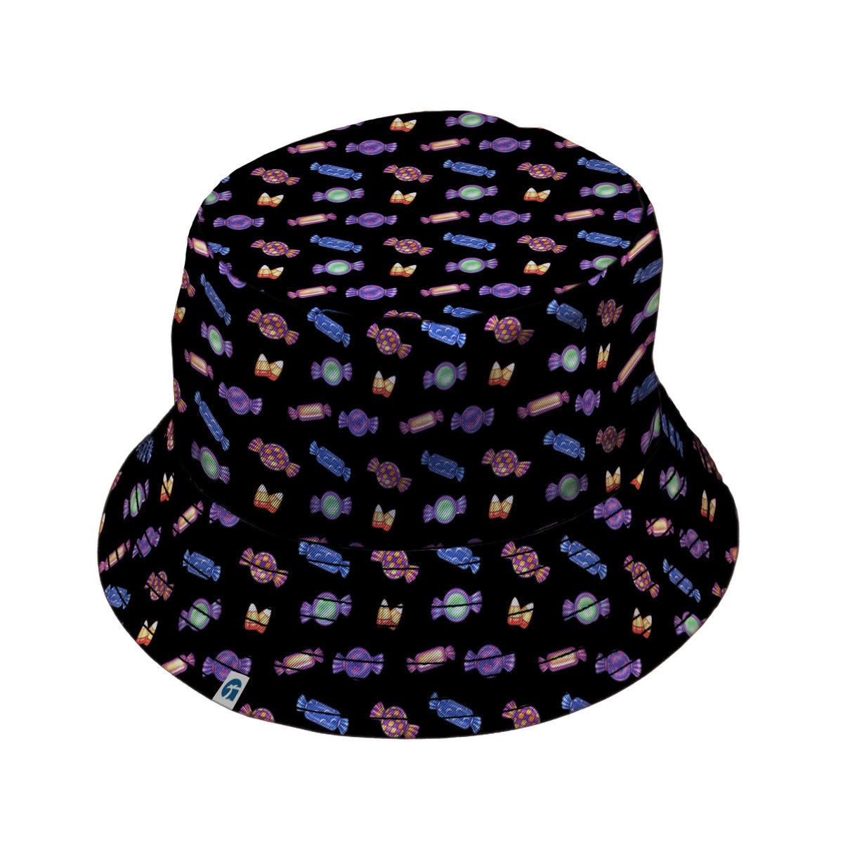 Halloween Candies Bucket Hat Black Stitching