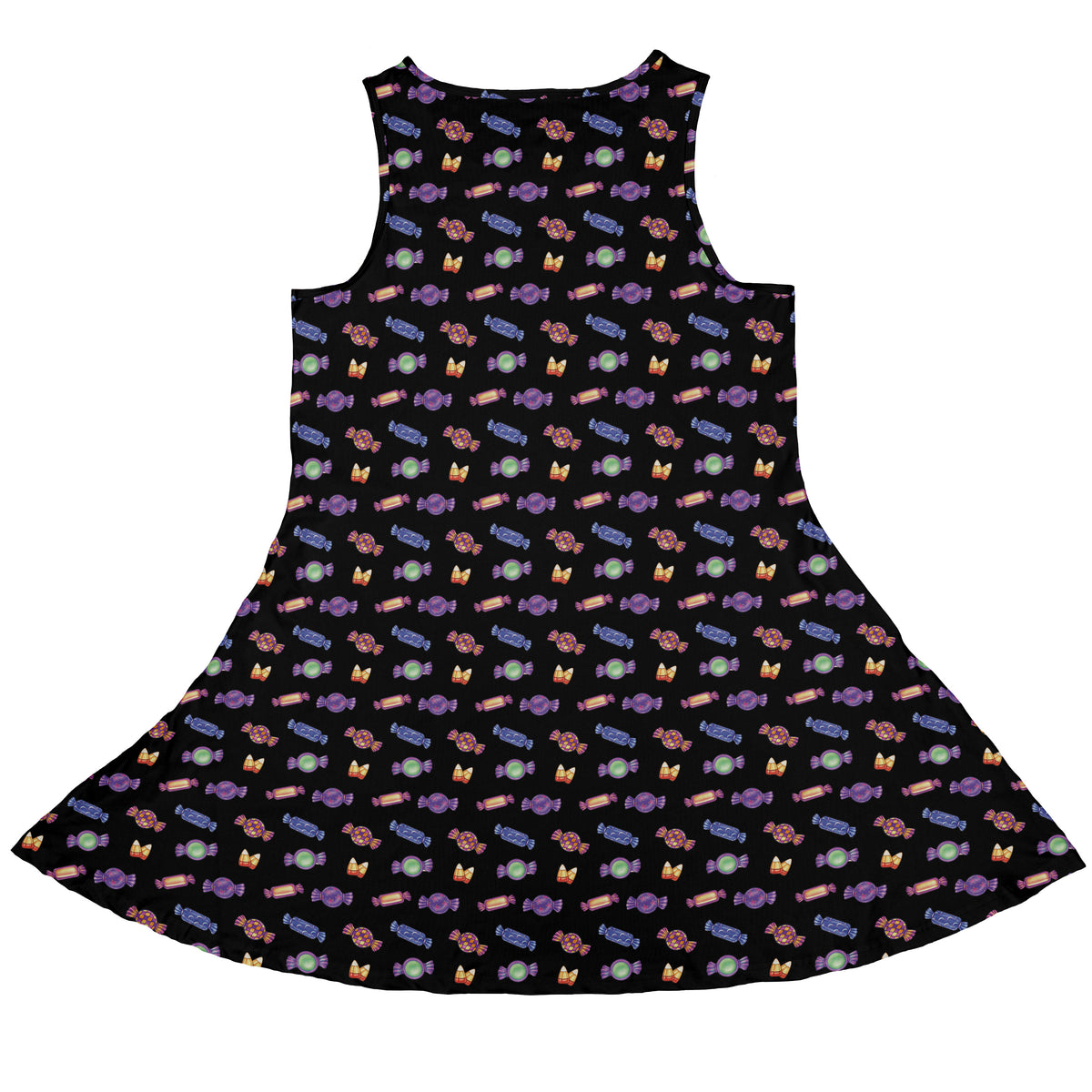 Halloween Candies Sleeveless Dress back