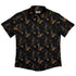 Halloween Cat Button Up Shirt Flat Front