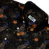 Halloween Cat Button Up Shirt Neck