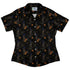 Halloween Cat Curvy Button Up Shirt womens front