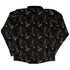 Halloween Cat Long Sleeve Button Up Shirt back