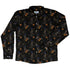 Halloween Cat Long Sleeve Button Up Shirt front