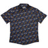 Halloween Cats Full Moon Button Up Shirt Flat Front