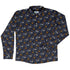Halloween Cats Full Moon Long Sleeve Button Up Shirt Old Long Sleeve Button Up Shirt front