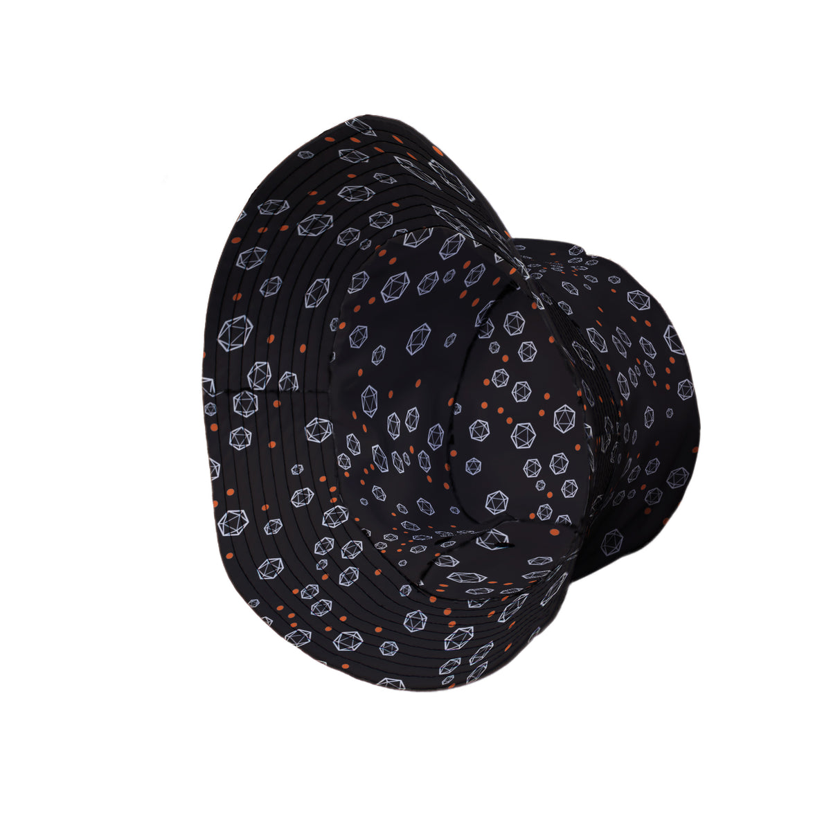 Halloween Dice Bubbles Bucket Hat Side View