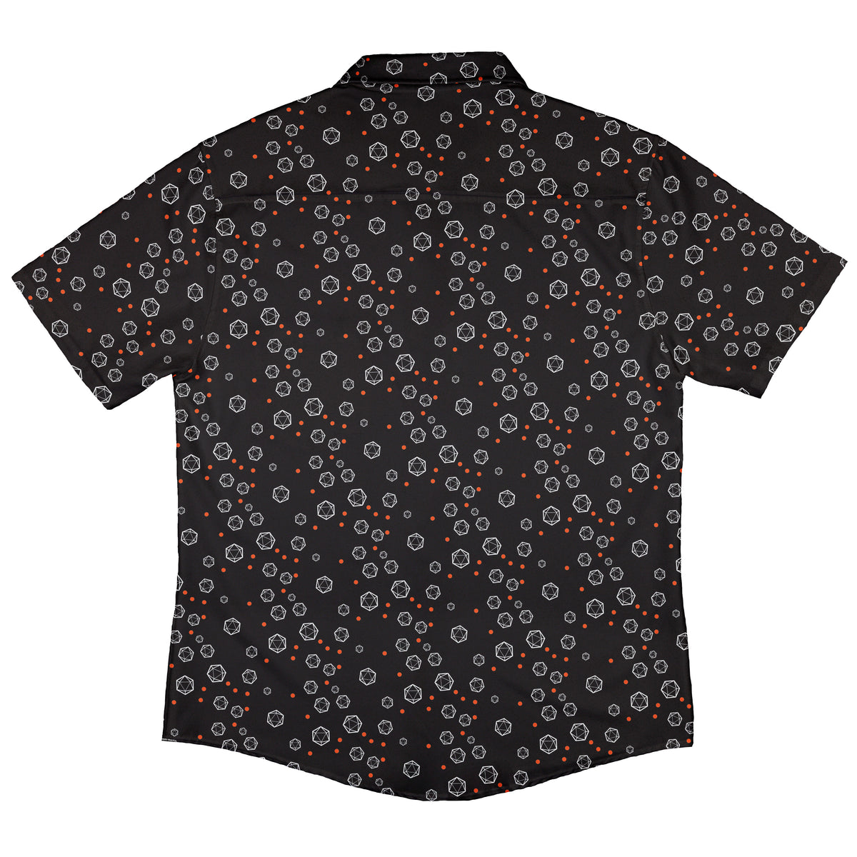 Halloween Dice Bubbles Button Up Shirt Back