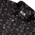 Halloween Dice Bubbles Button Up Shirt Neck